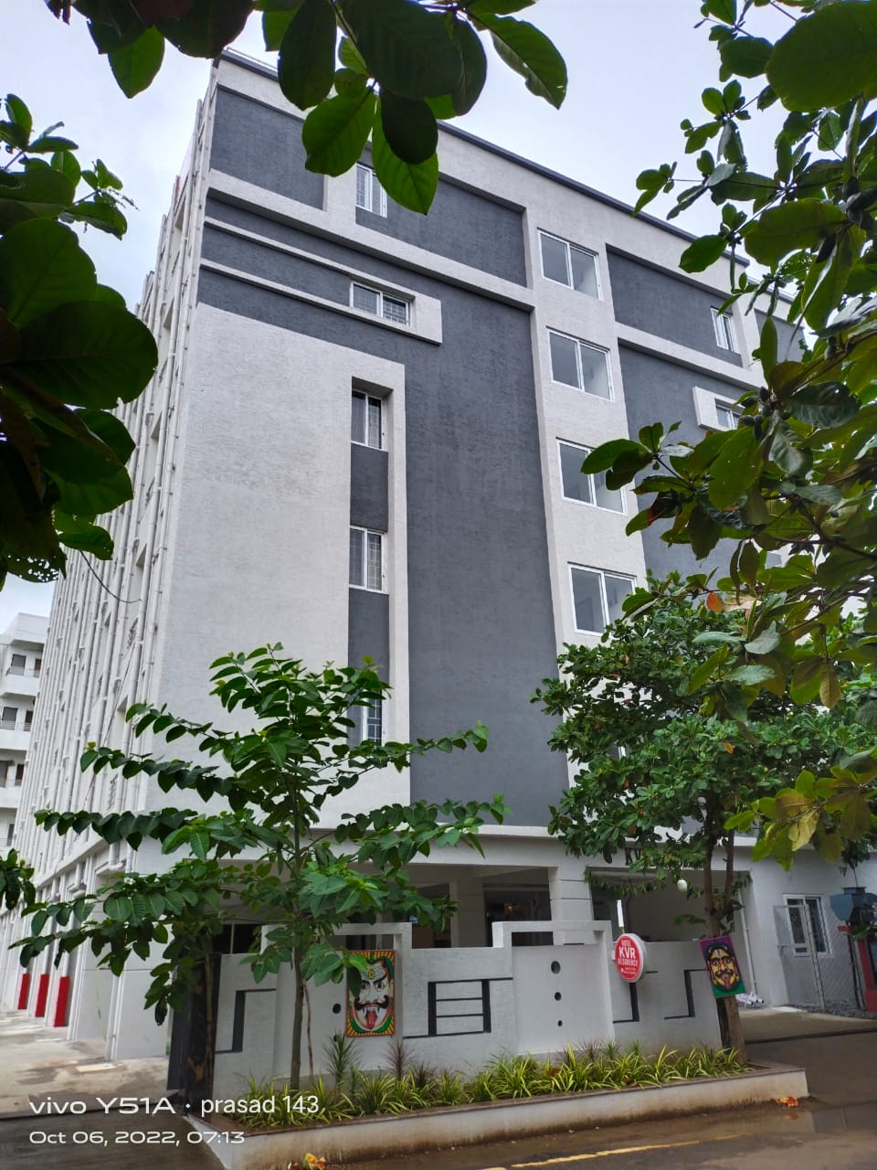 Hotel KVR Residency building entrance
